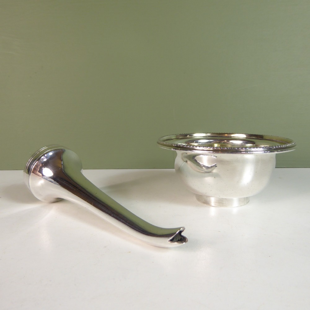 19TH C SILVER PLATED WINE FUNNEL View VI