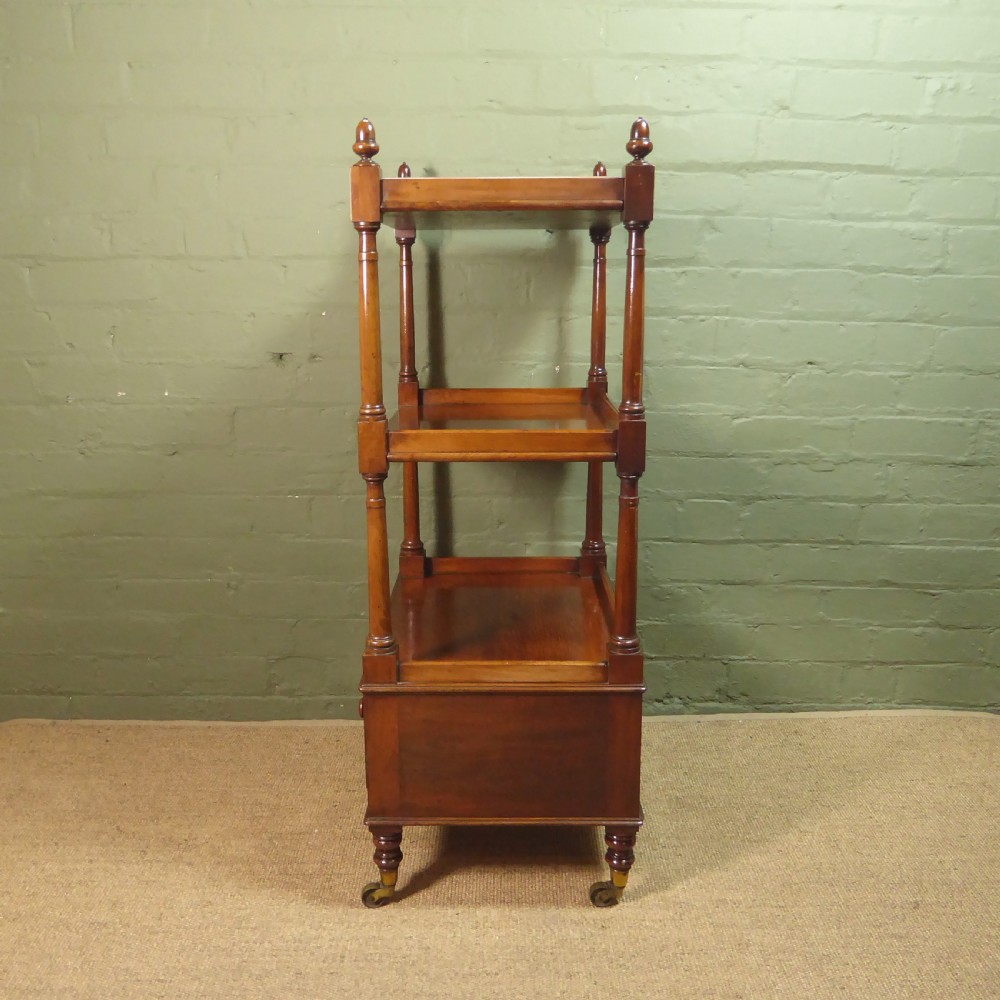 19TH C MAHOGANY WHATNOT View IV