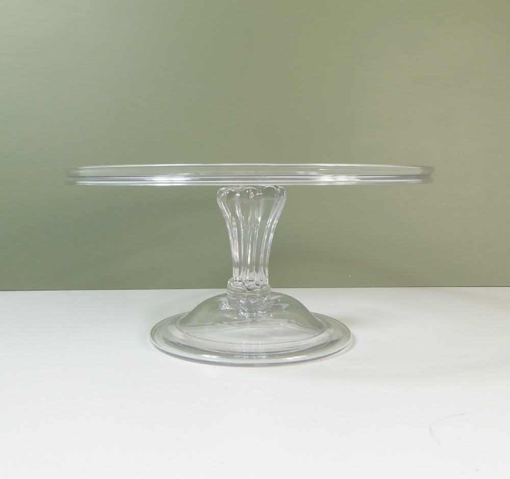 EARLY 19TH C GLASS  TAZZA C1800