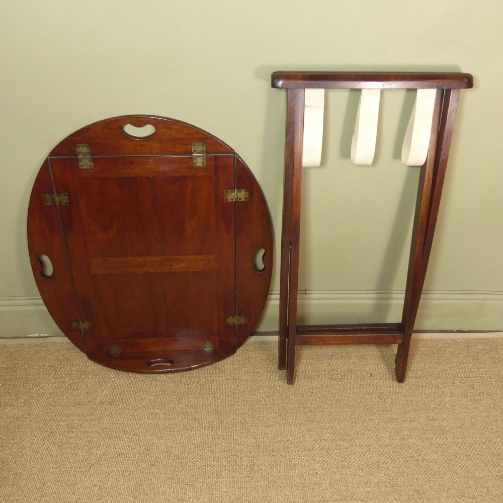 GEORGE III MAHOGANY BUTLERS TRAY & STAND View IV