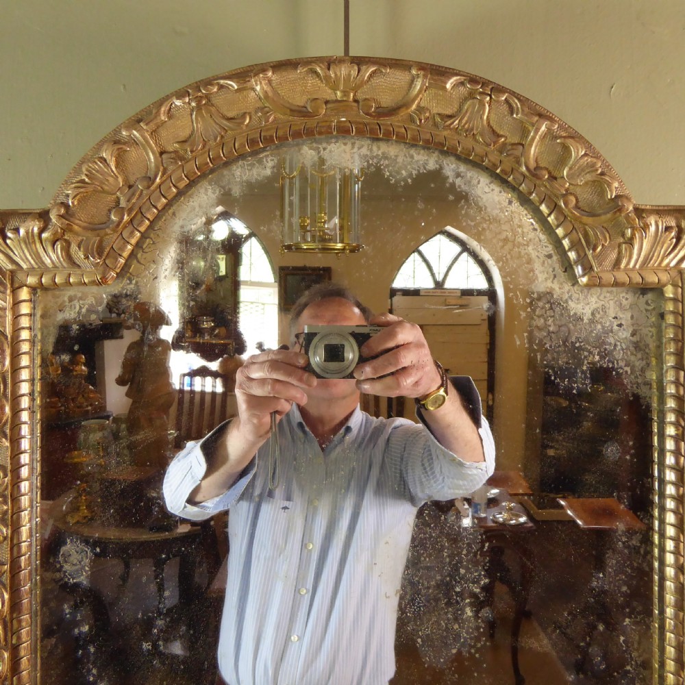 19TH C CARVED GILTWOOD MIRROR View III