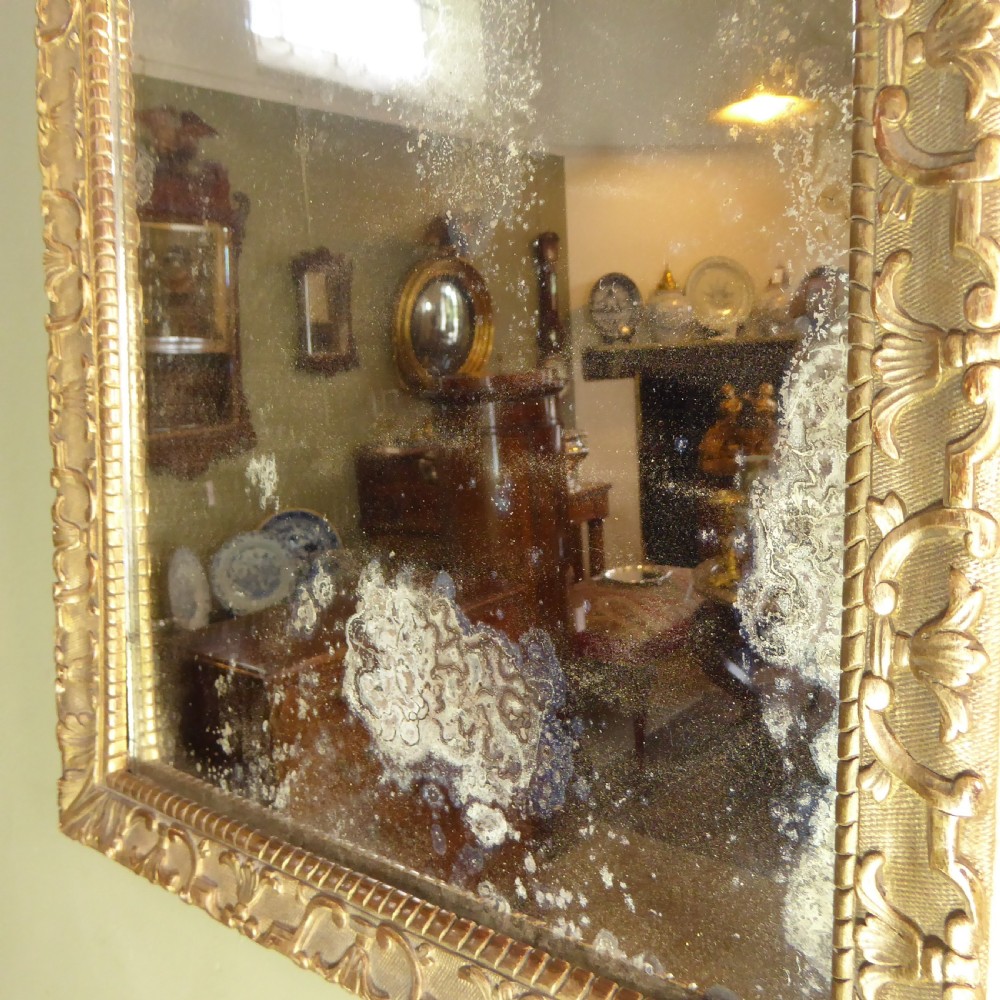 19TH C CARVED GILTWOOD MIRROR View V
