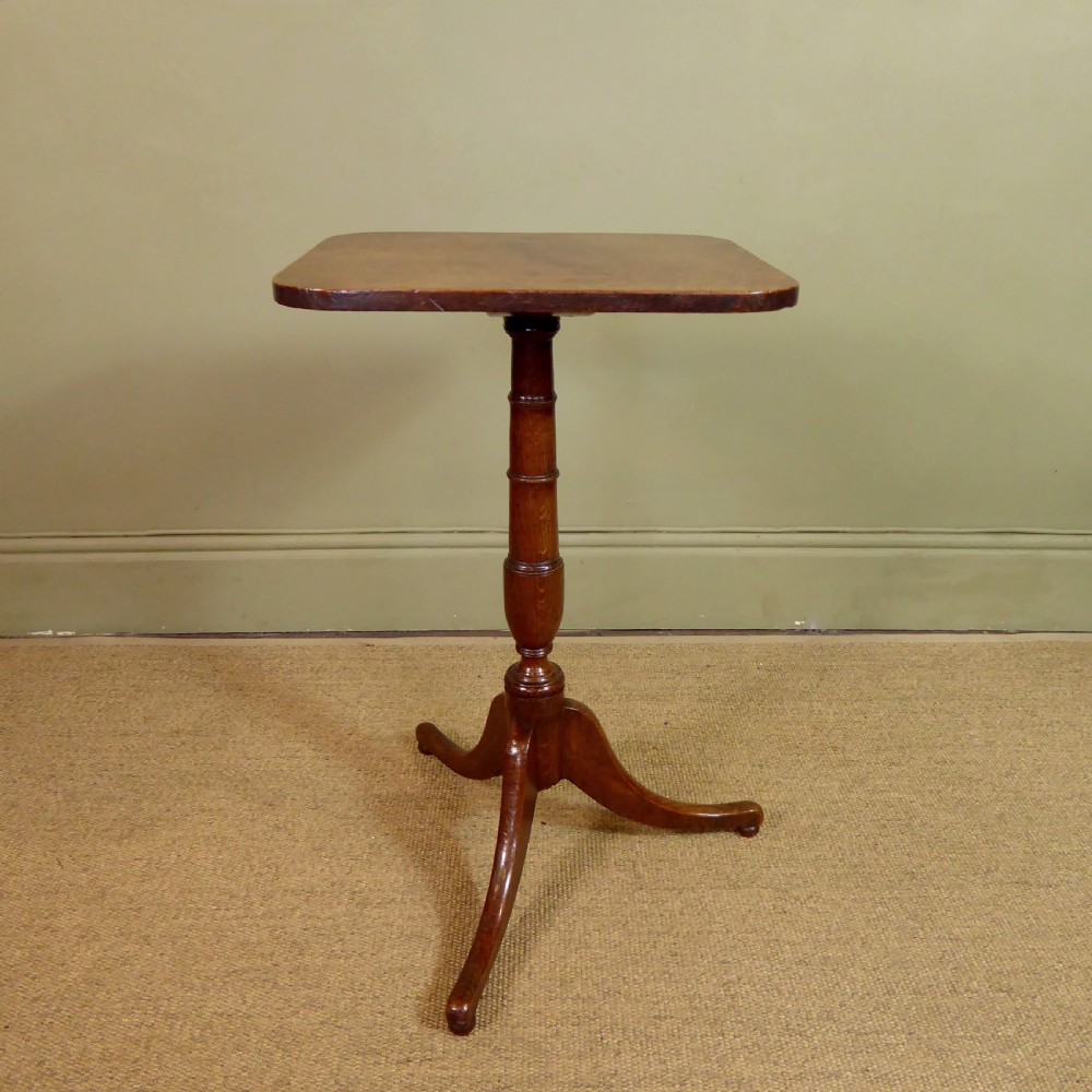19TH C OAK SIDE TABLE