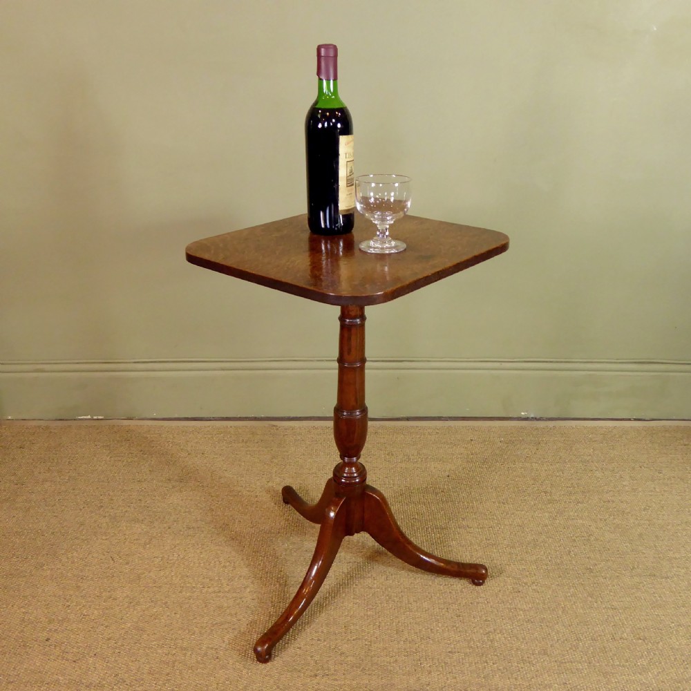 19TH C OAK SIDE TABLE View V