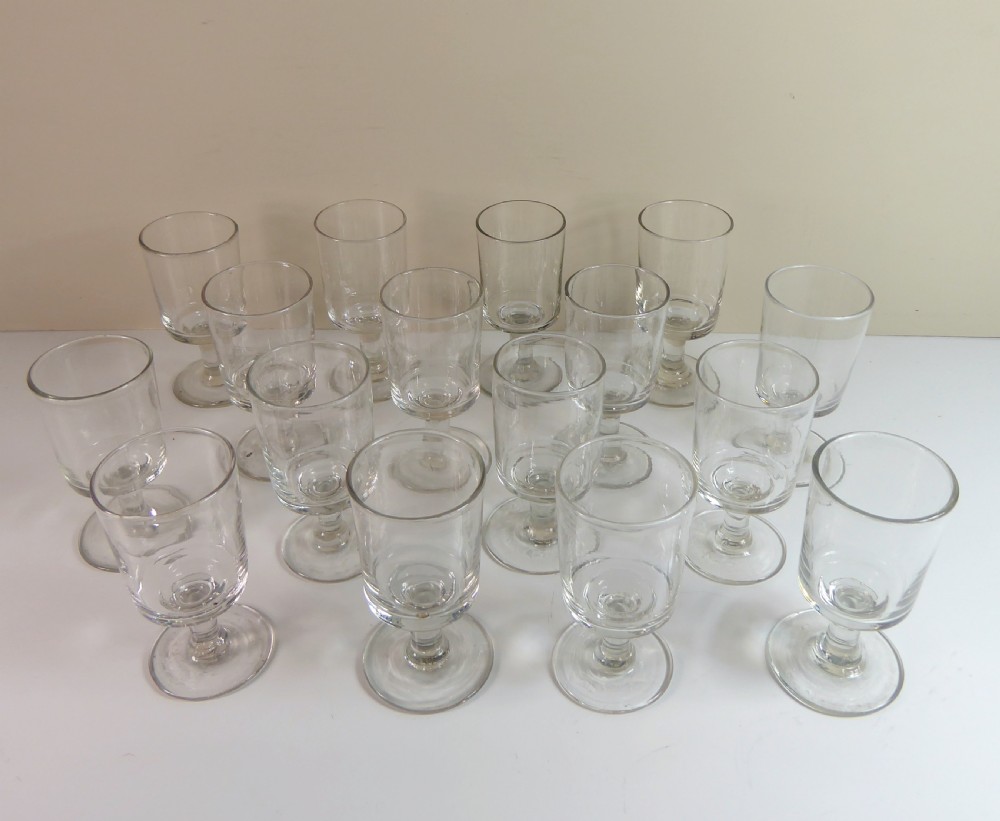 SET OF 16 19TH CENTURY WINE GLASSES View V
