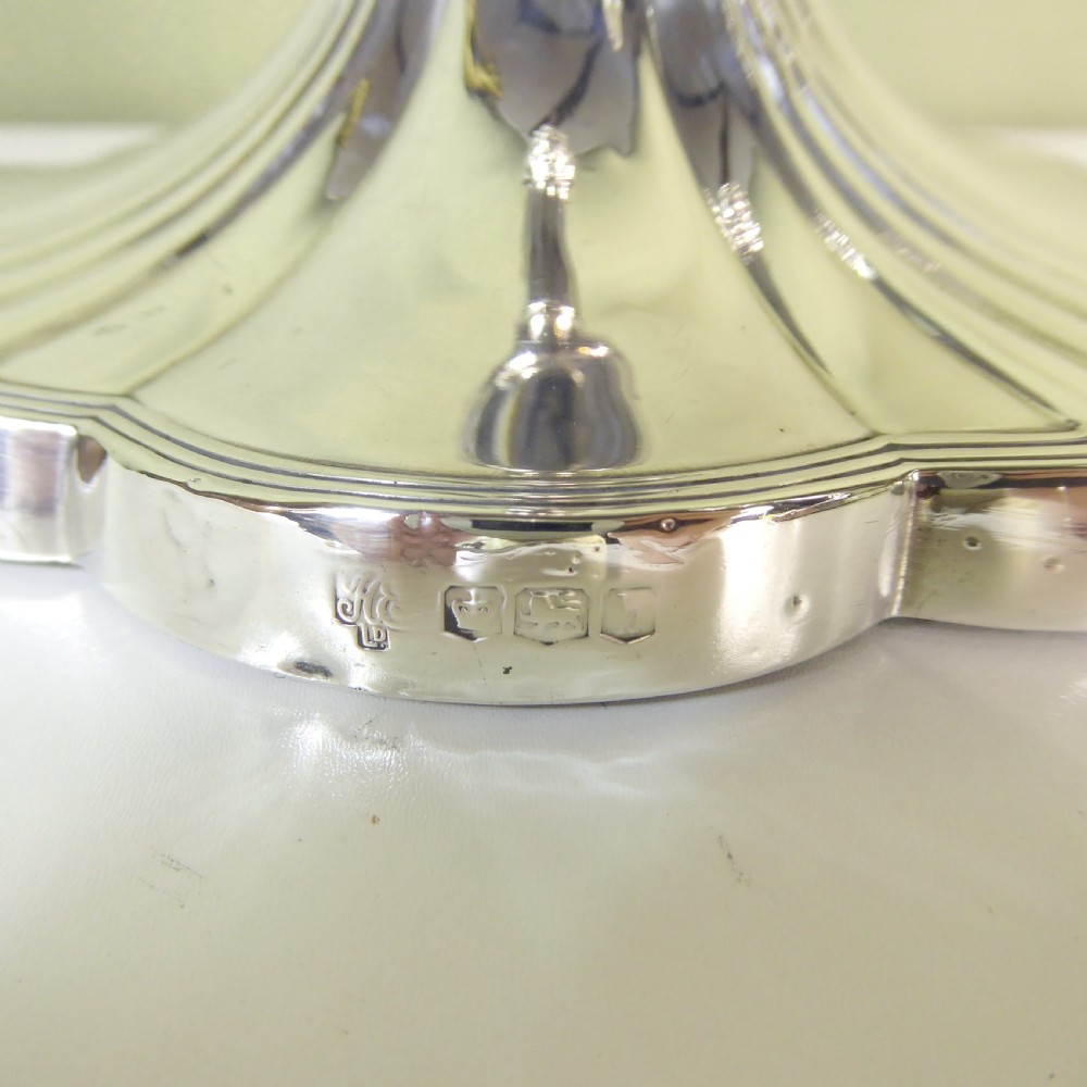 PAIR OF SILVER CANDLESTICKS, SHEFFIELD 1919 View II
