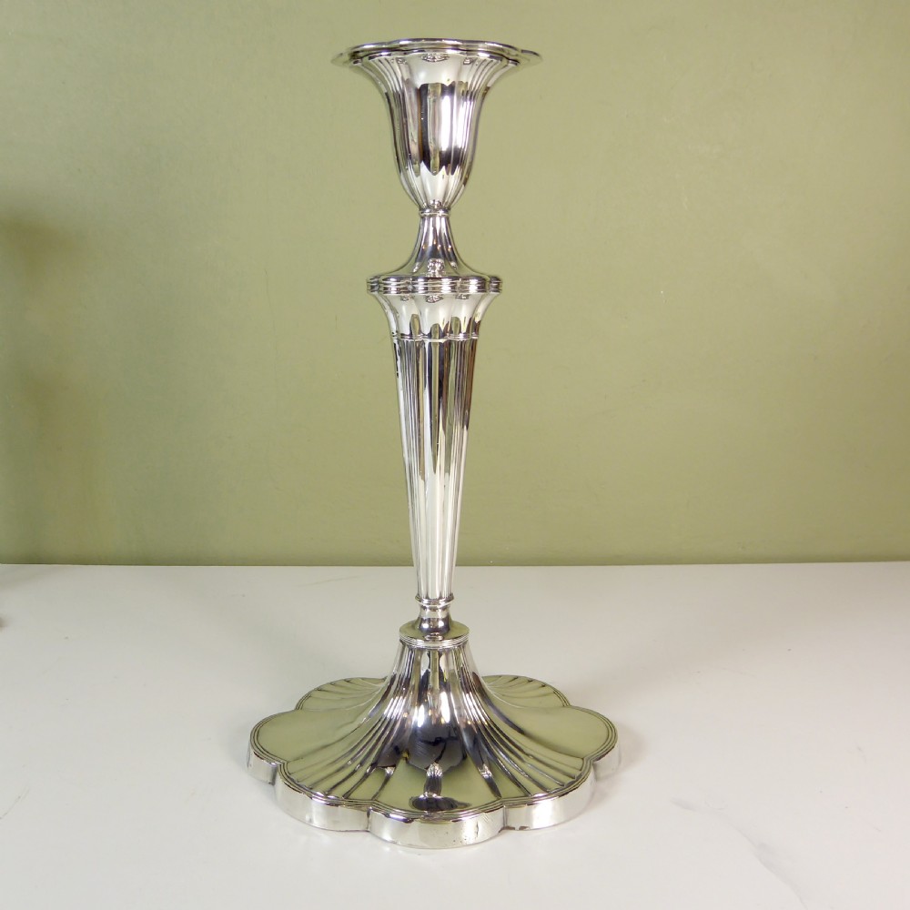 PAIR OF SILVER CANDLESTICKS, SHEFFIELD 1919 View VI