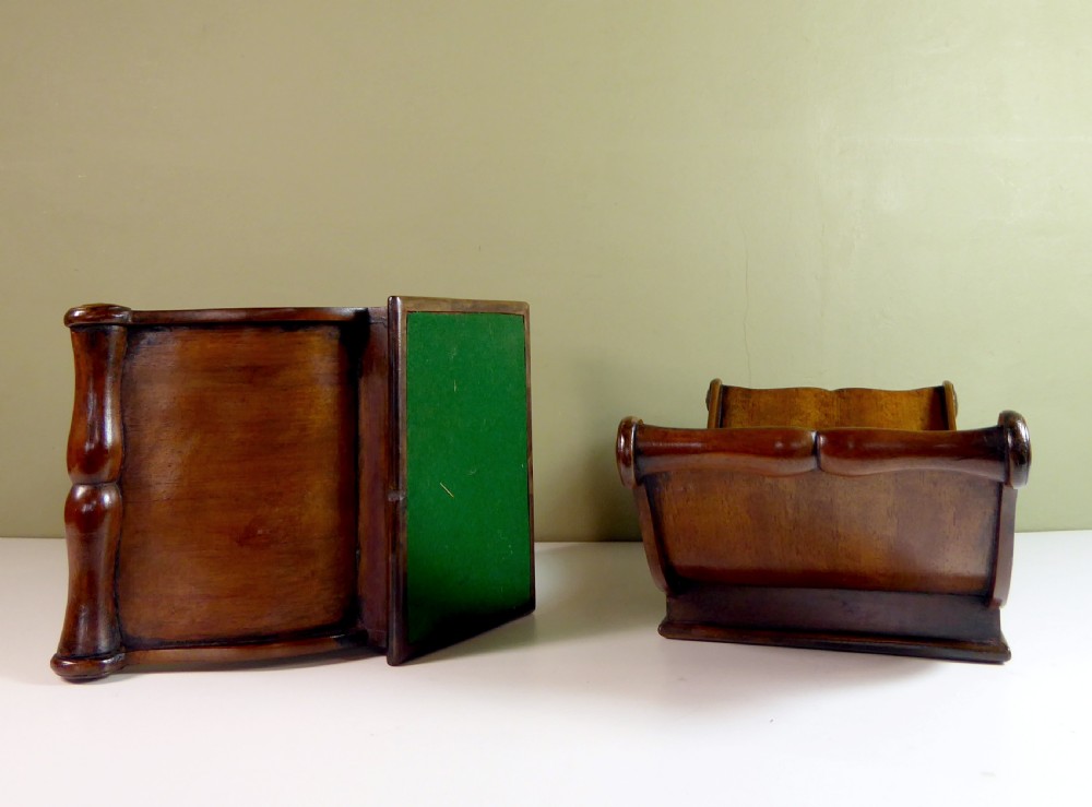 PAIR OF 19TH C MAHOGANY CHEESE COASTERS View V