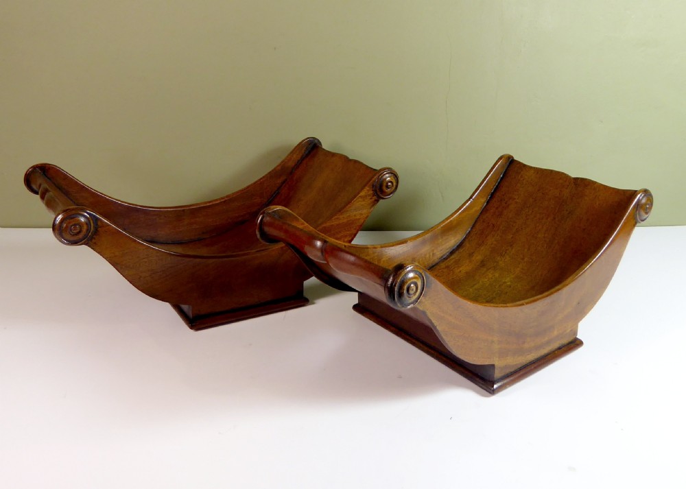 PAIR OF 19TH C MAHOGANY CHEESE COASTERS View VI