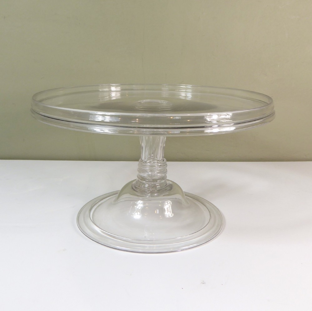 GEORGE III GLASS TAZZA