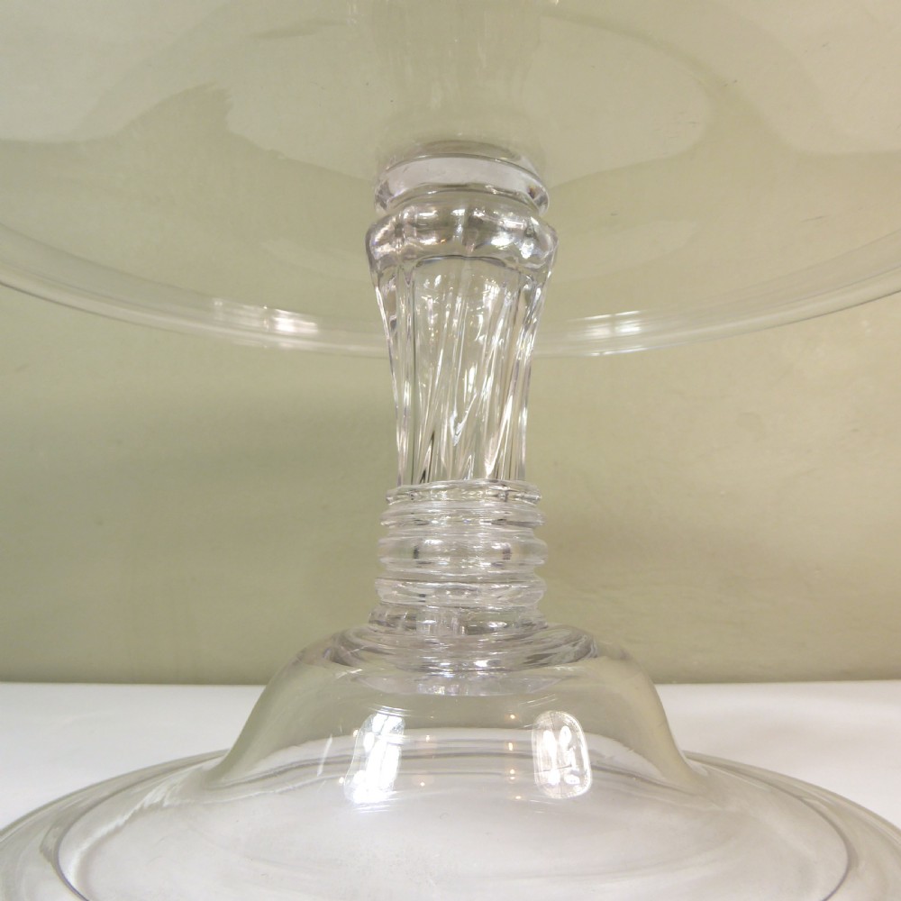 GEORGE III GLASS TAZZA View II