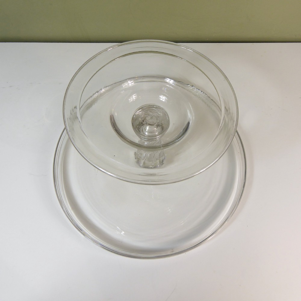 GEORGE III GLASS TAZZA View V