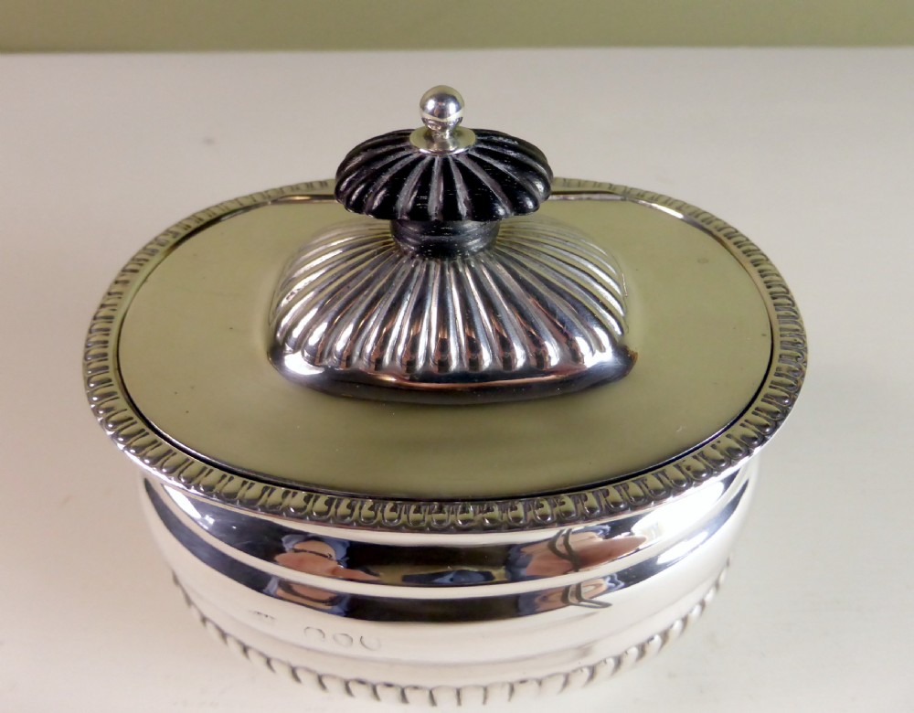 SOLID SILVER CADDY, LONDON 1891 View VI