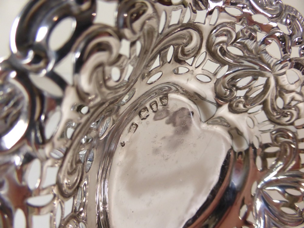 PAIR OF SOLID SILVER BASKETS, LONDON 1893 View VI