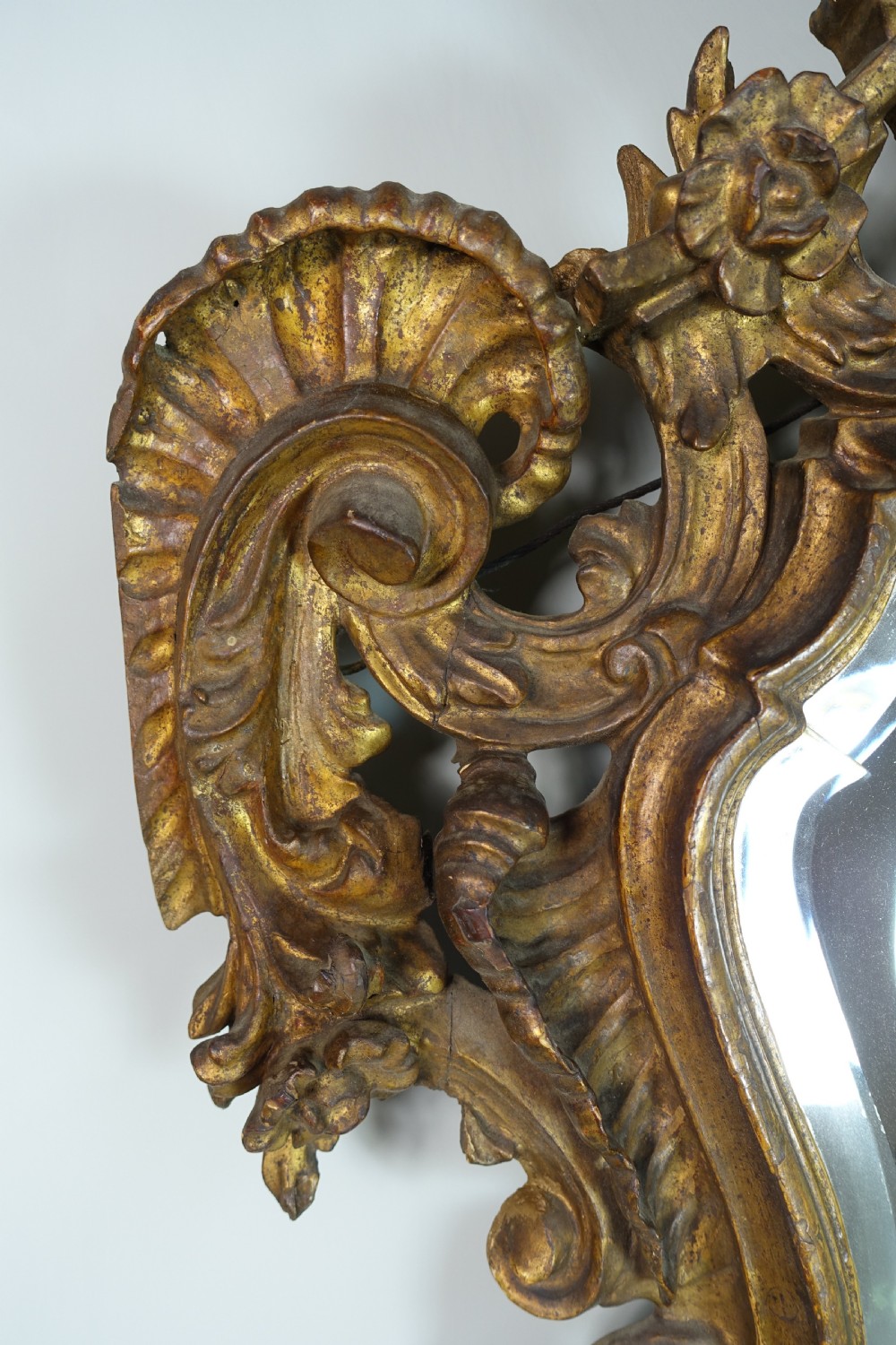 18TH C GILTWOOD MIRROR View III