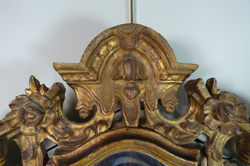 18TH C GILTWOOD MIRROR View V