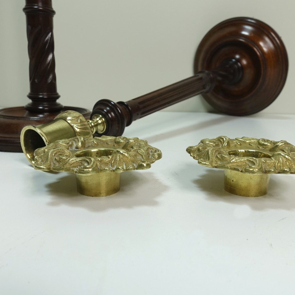 PAIR OF 19TH C CANDLESTICKS View II