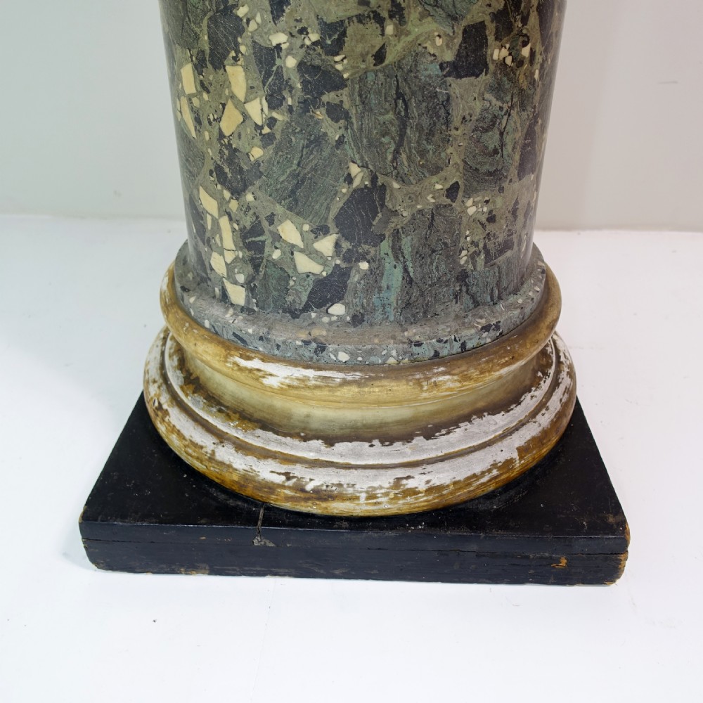 19TH C SCAGLIOLA PEDESTAL View II