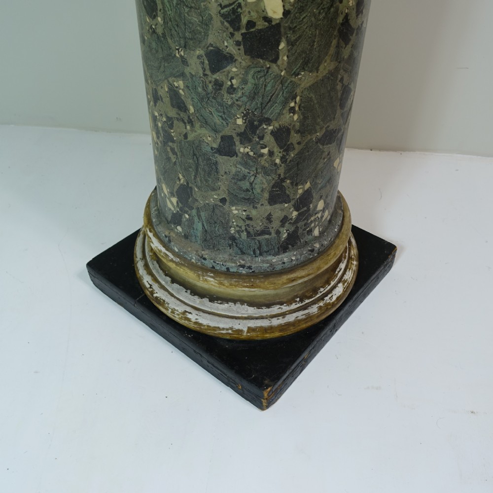 19TH C SCAGLIOLA PEDESTAL View IV