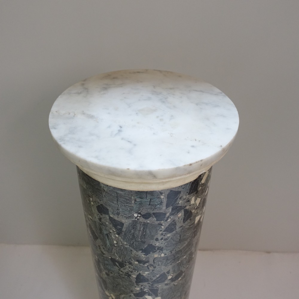 19TH C SCAGLIOLA PEDESTAL View V