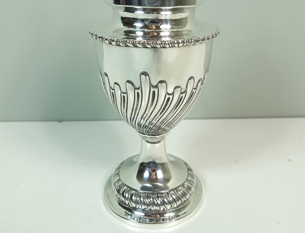 SOLID SILVER SUGAR CASTOR, LONDON 1887 View II
