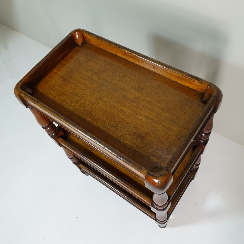 SMALL 19TH C MAHOGANY WHATNOT View V
