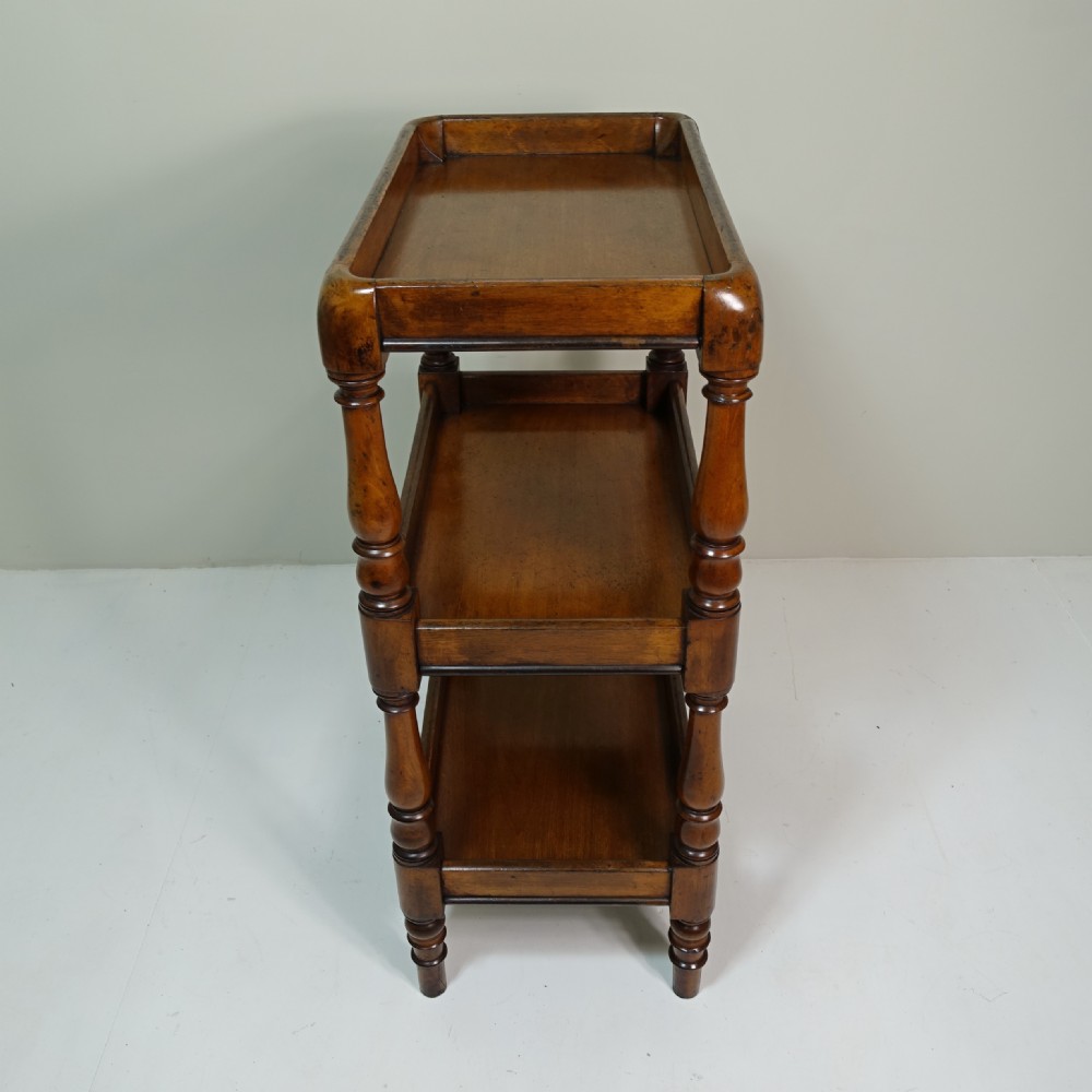SMALL 19TH C MAHOGANY WHATNOT View VI