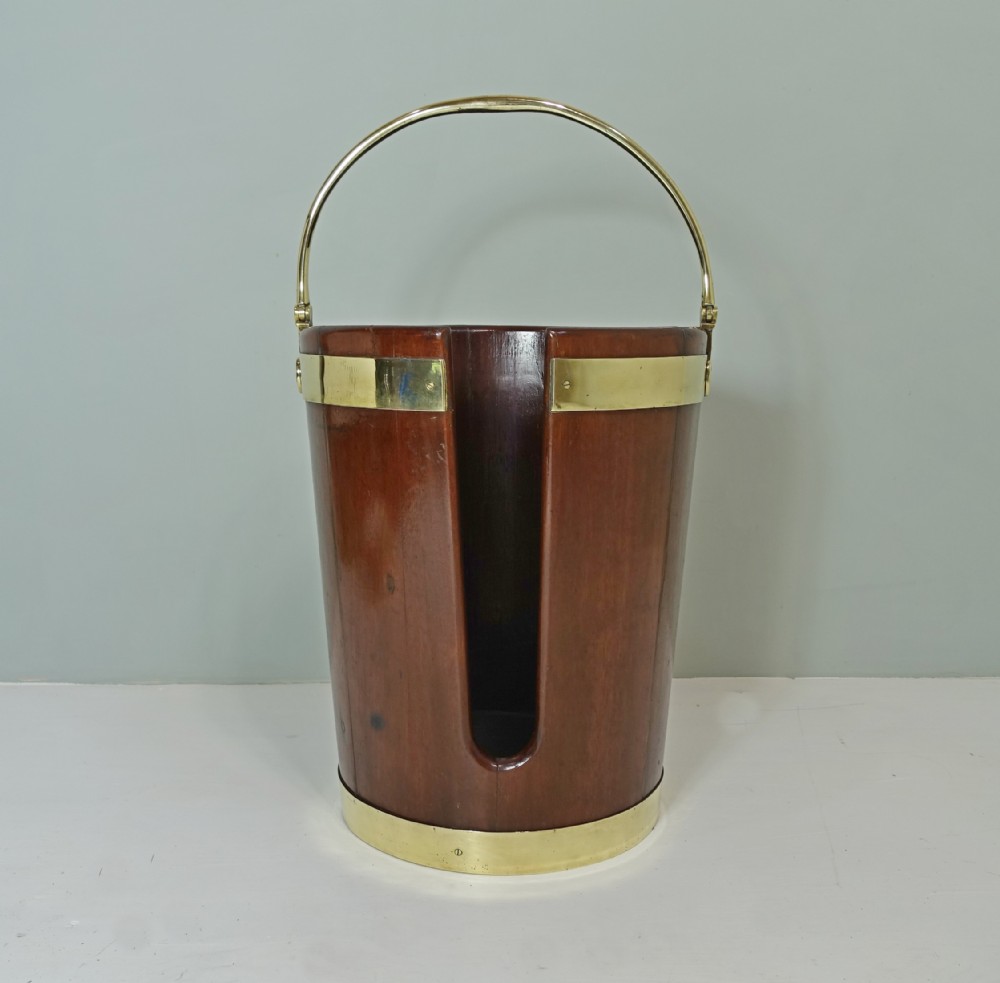 GEORGE III MAHOGANY BUCKET