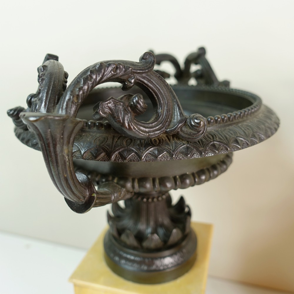 PAIR OF REGENCY BRONZE TAZZA View IV
