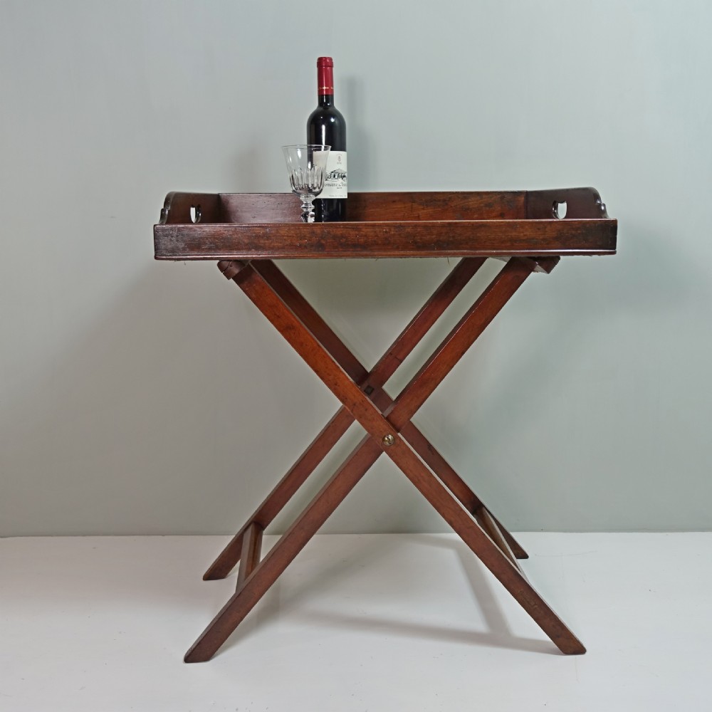 EARLY 19TH C MAHOGANY BUTLERS TRAY View II