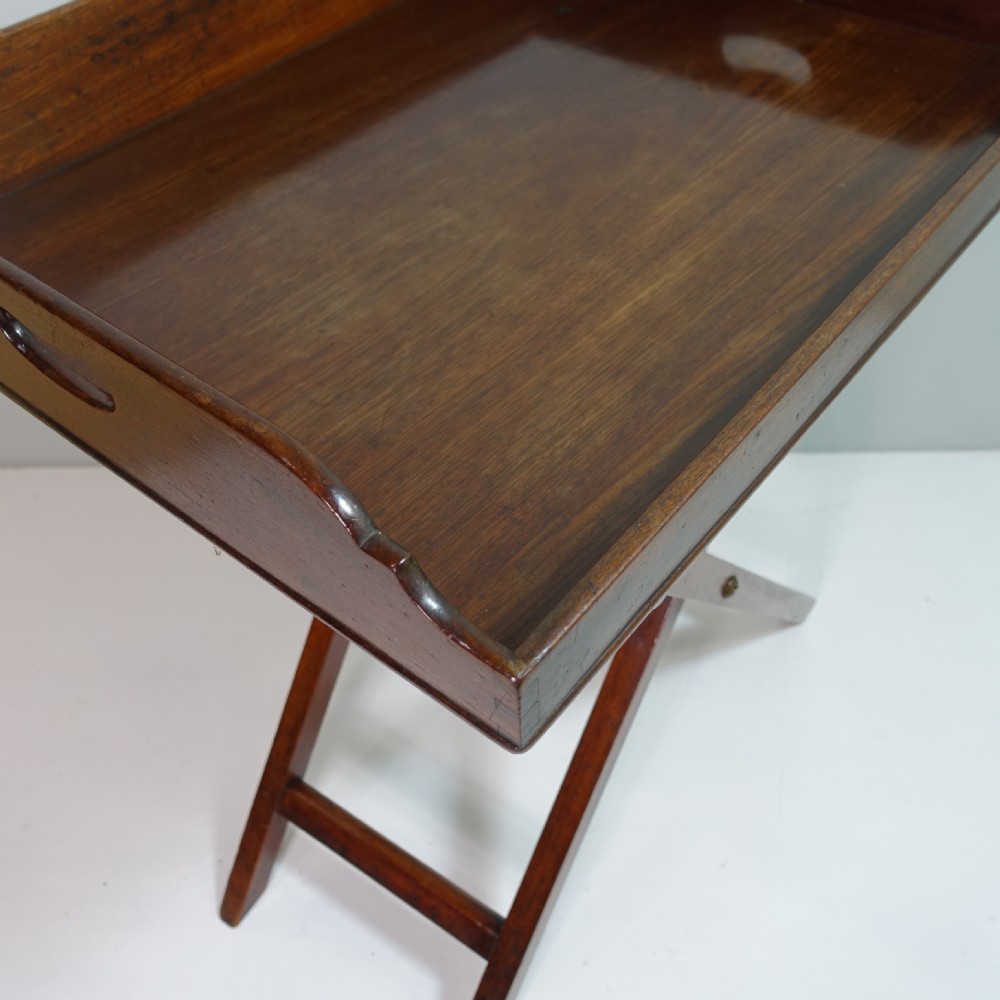 EARLY 19TH C MAHOGANY BUTLERS TRAY View V