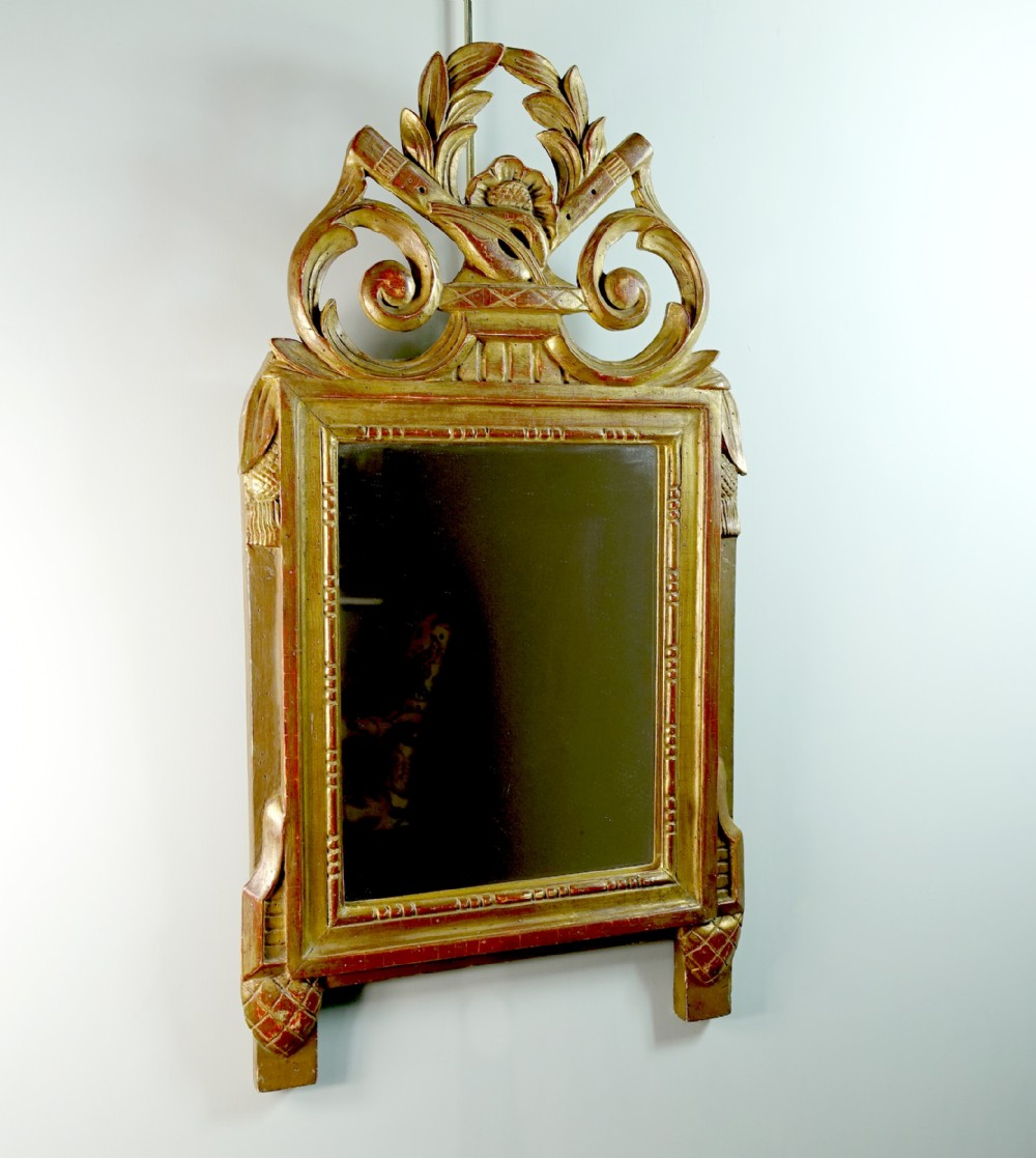19TH C GILT WALL MIRROR