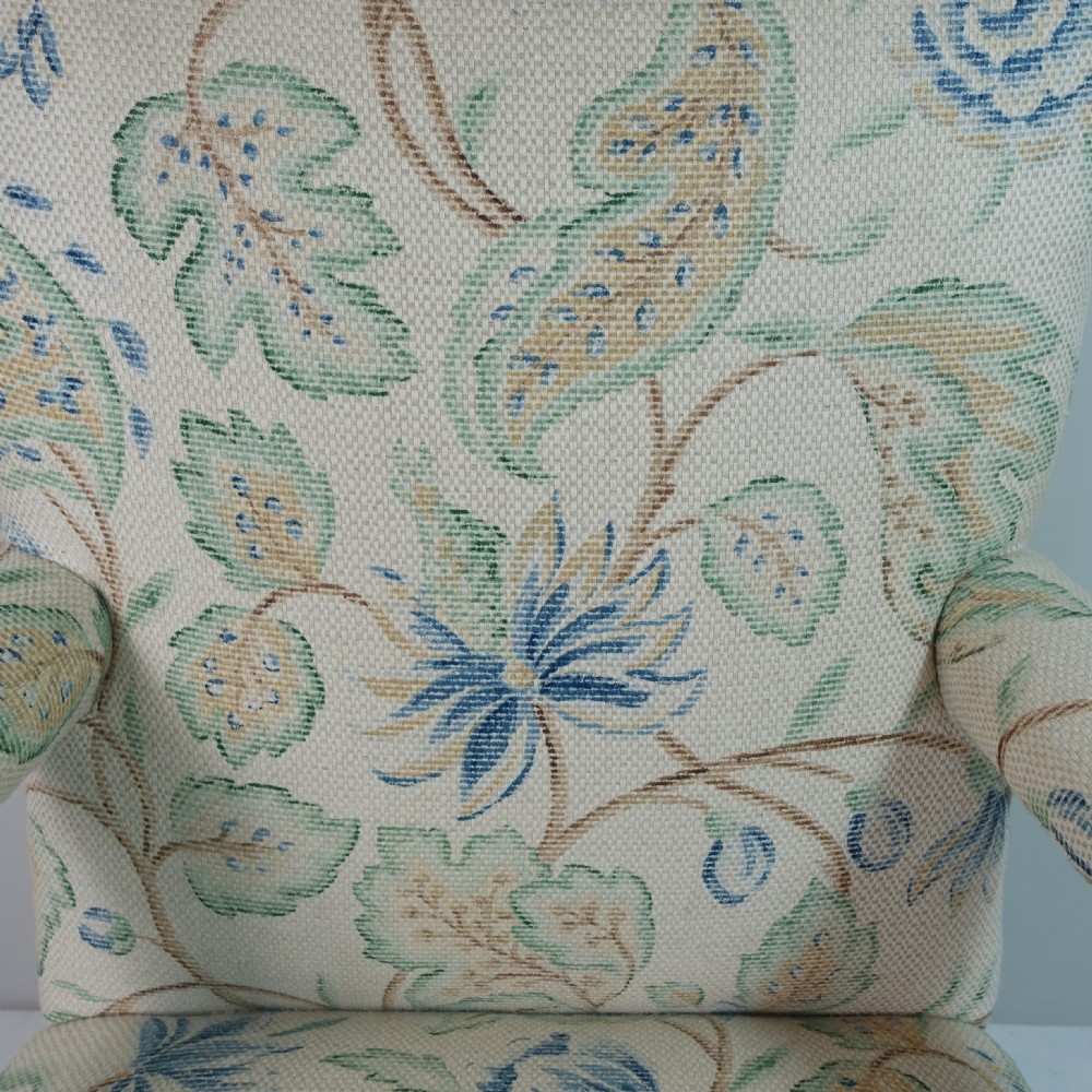 19TH C MAHOGANY OPEN ARM CHAIR View II