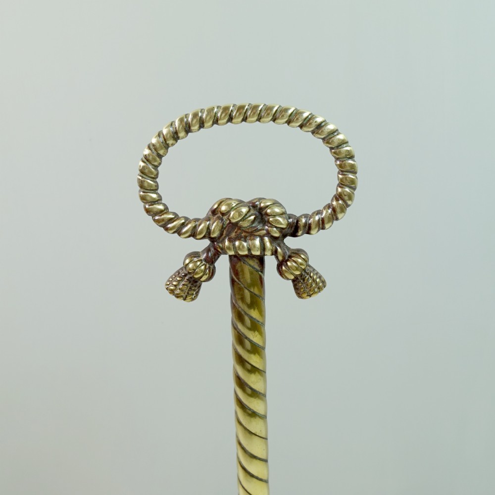 19TH C BRASS DOOR PORTER View II