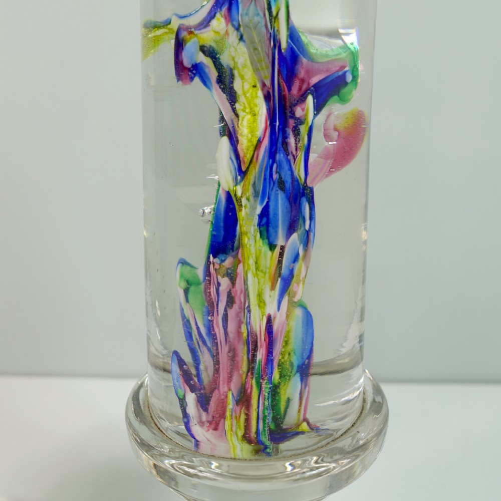 PAIR OF 19TH C GLASS OBELISKS View IV