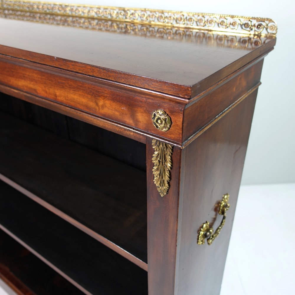 19TH C MAHOGANY BOOKCASE View VI