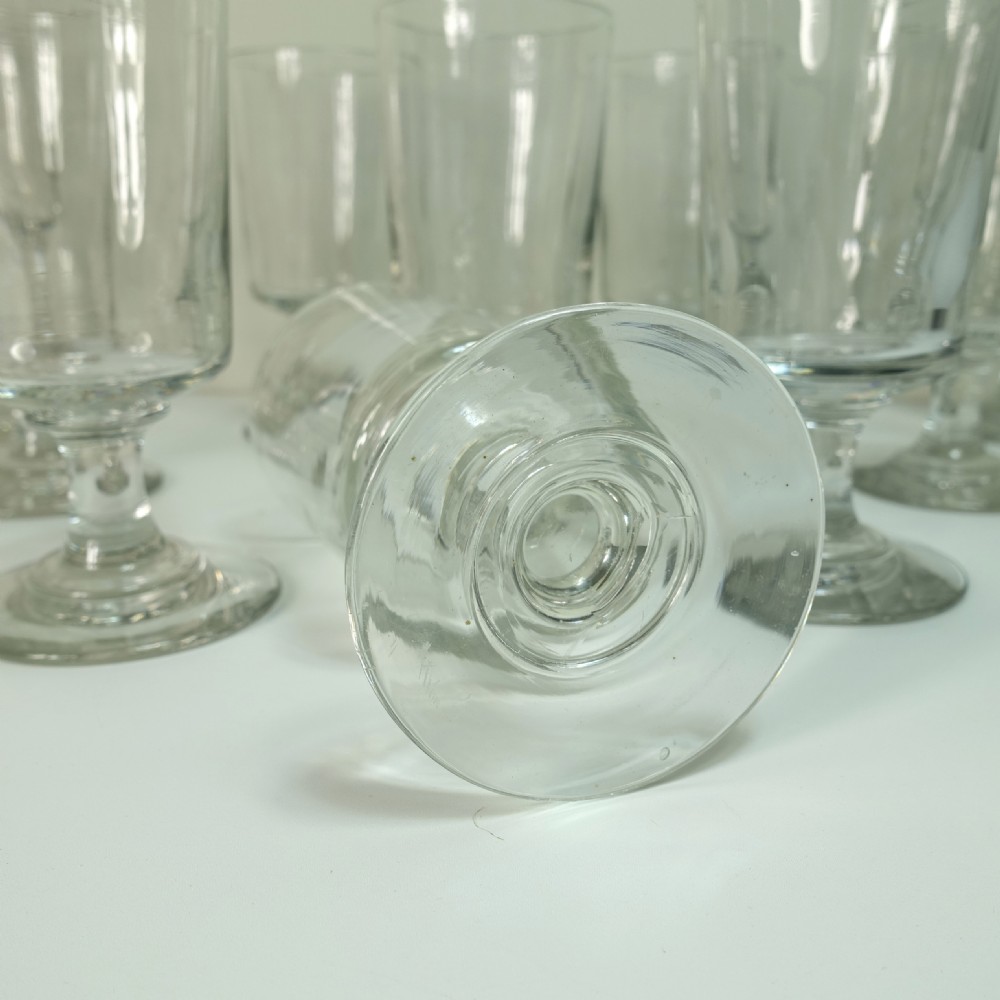 SET OF TEN 19TH C WINE GLASSES View IV