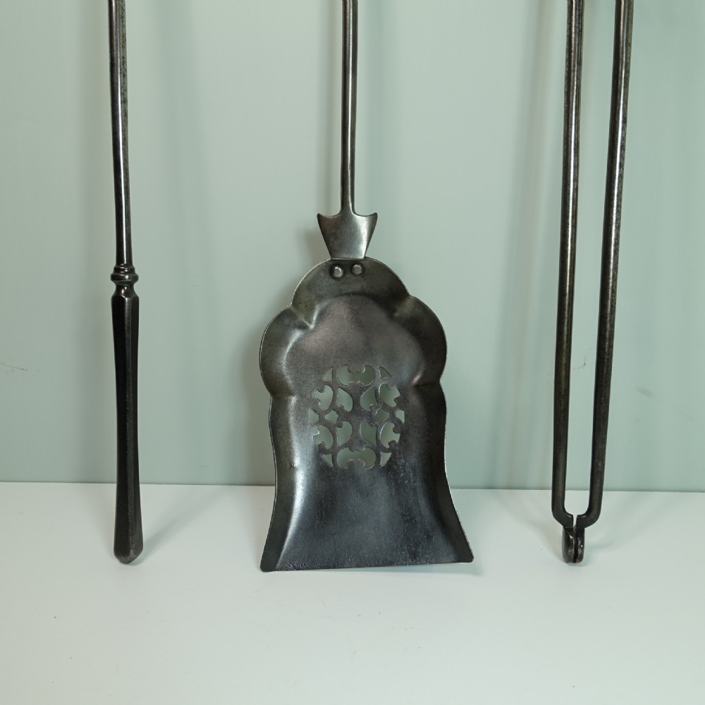 18TH C STEEL FIRE TOOLS View III