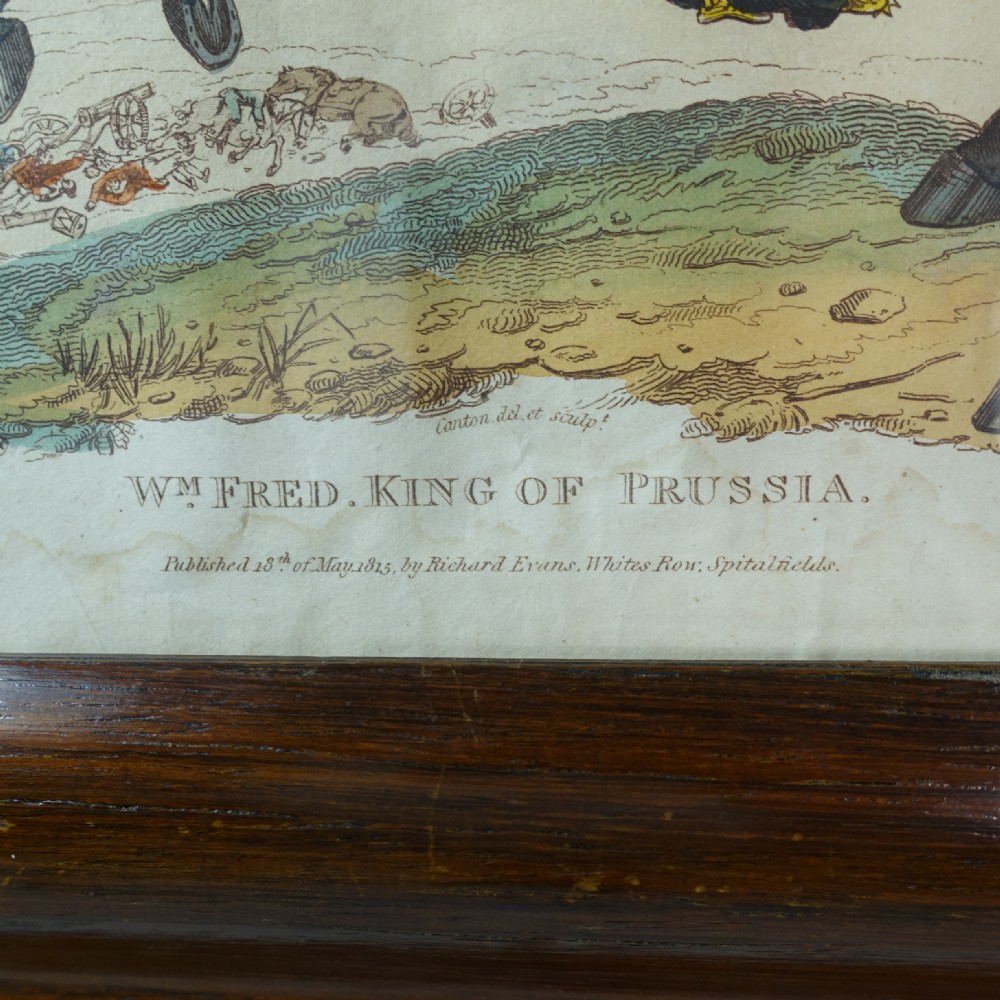 19TH C HUMOROUS ENGRAVING KING OF PRUSSIA View III