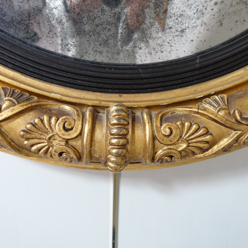 REGENCY GILT CONVEX MIRROR View II