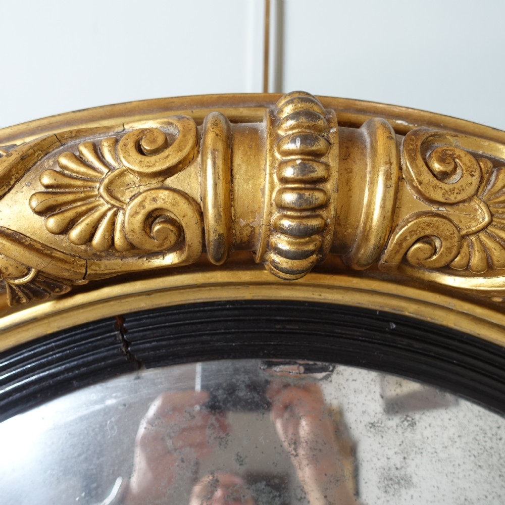 REGENCY GILT CONVEX MIRROR View III