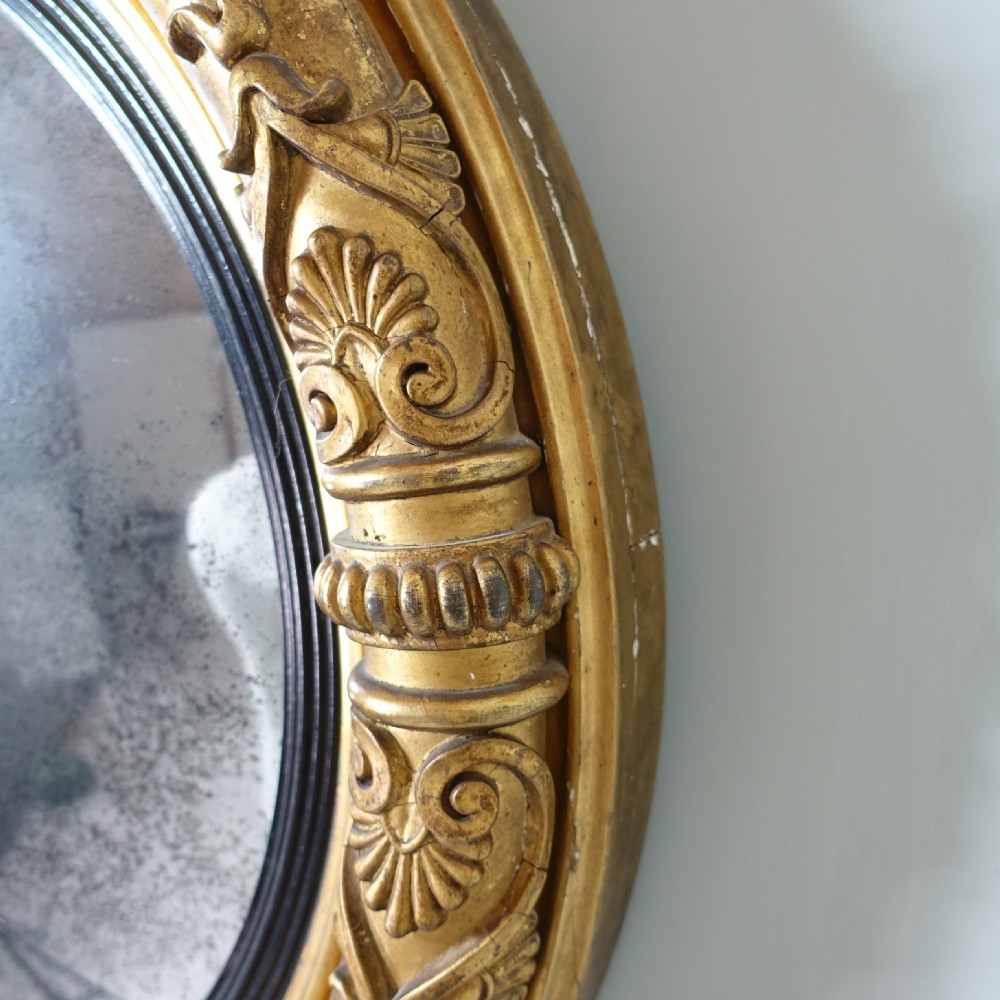 REGENCY GILT CONVEX MIRROR View IV