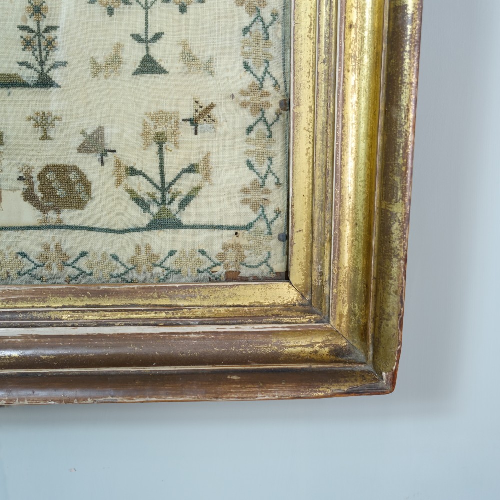 19TH C NEEDLEWORK SAMPLER View II