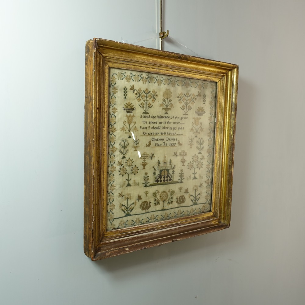 19TH C NEEDLEWORK SAMPLER View VI