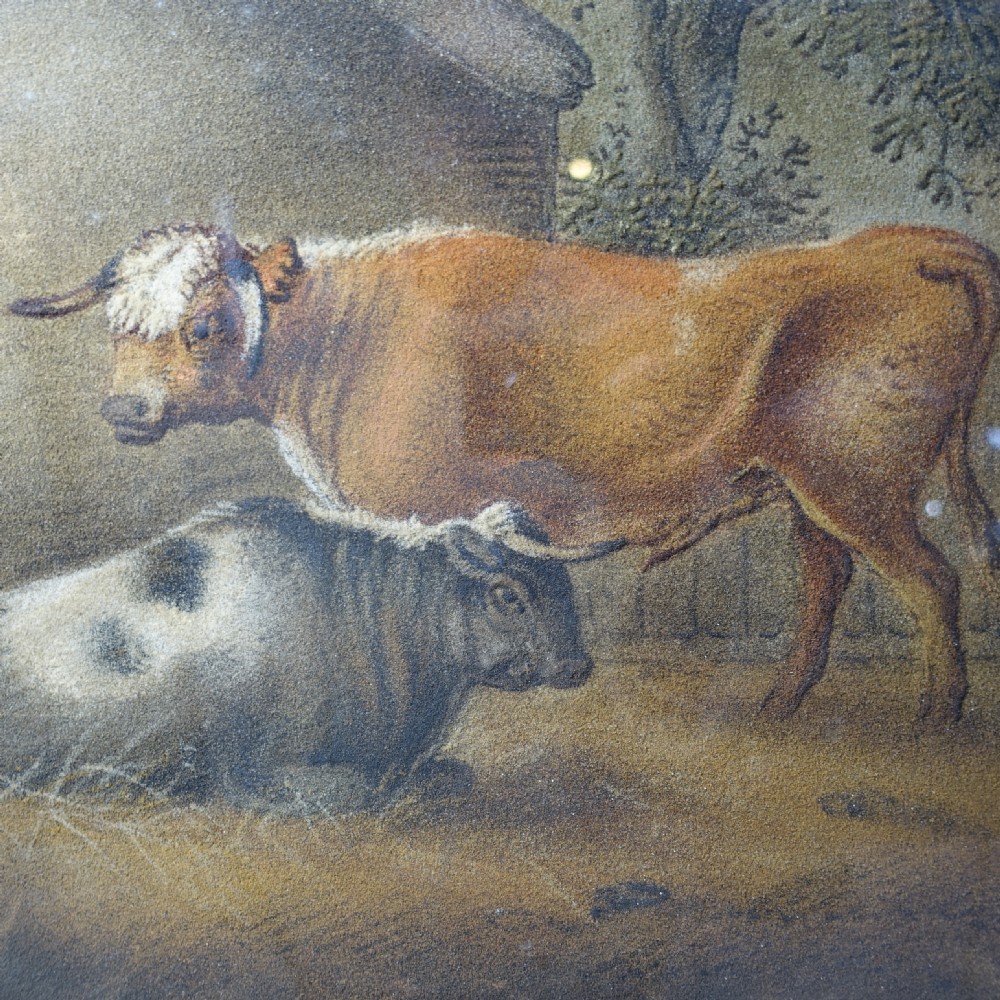 EARLY 19TH C SAND PAINTING  View II
