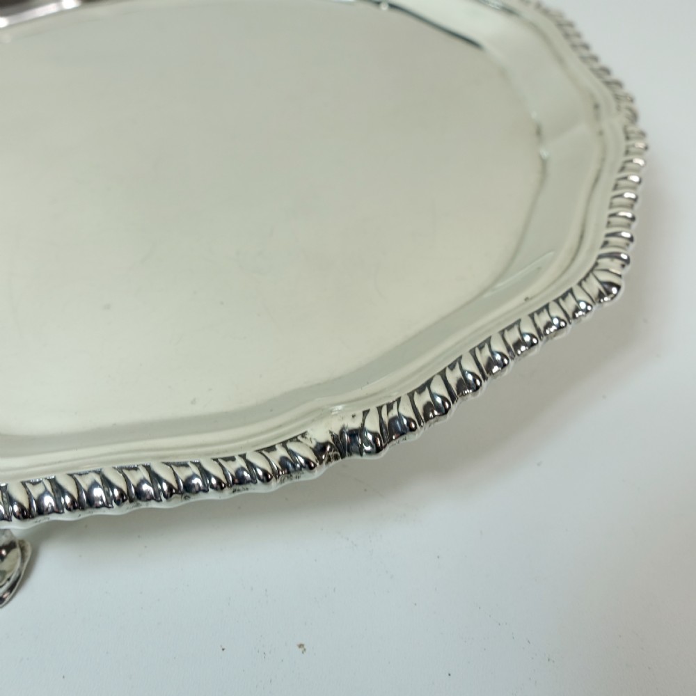 SOLID SILVER SALVER, CHESTER 1911 View IV