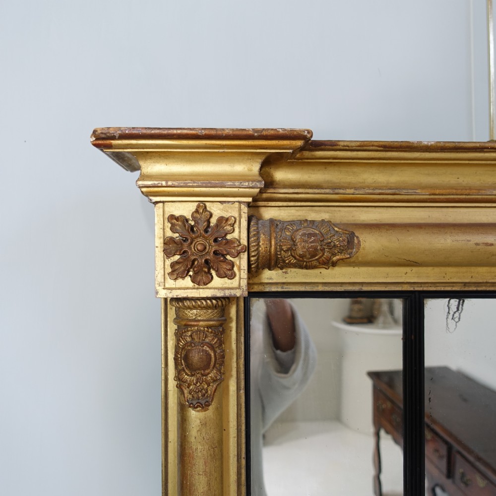 REGENCY GILT OVERMANTLE MIRROR View II