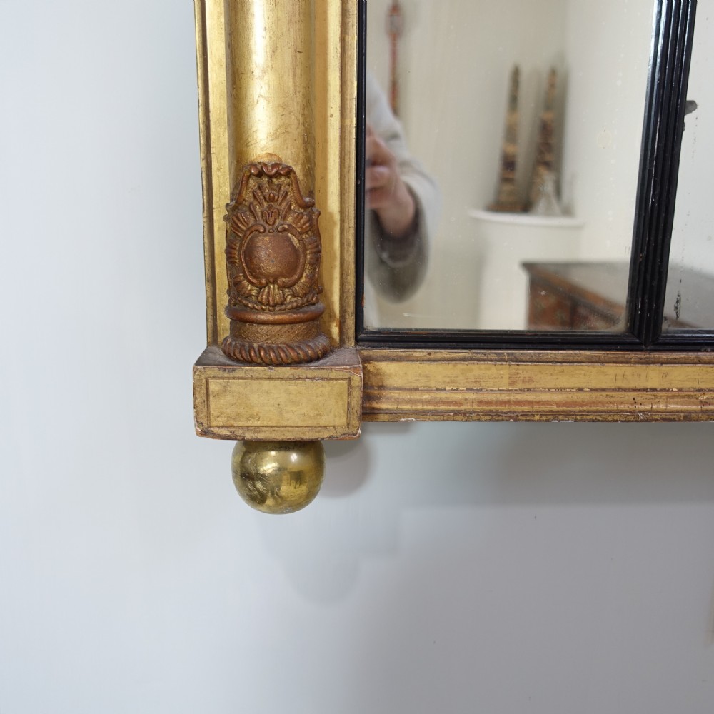REGENCY GILT OVERMANTLE MIRROR View III