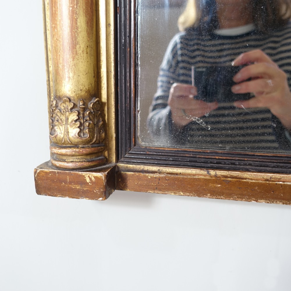 SMALL REGENCY GILT OVERMANTLE MIRROR View III