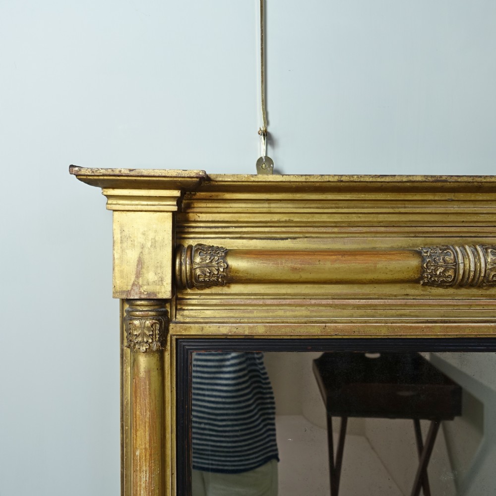 SMALL REGENCY GILT OVERMANTLE MIRROR View IV